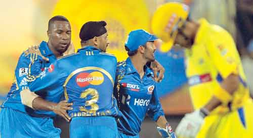 Levi and Ojha architect MI's 8-wicket win